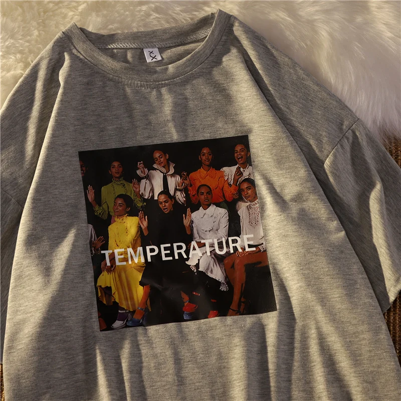 Винтажная футболка в гонконгском стиле с коротким рукавом для женщин модель 2021