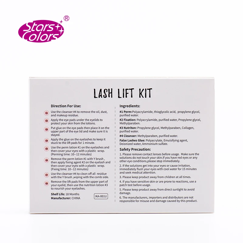  10 sets/lot Eyelash Perming Kit for lashes lifting Cilia Lift Perm Set with Rods Glue Beauty Make U