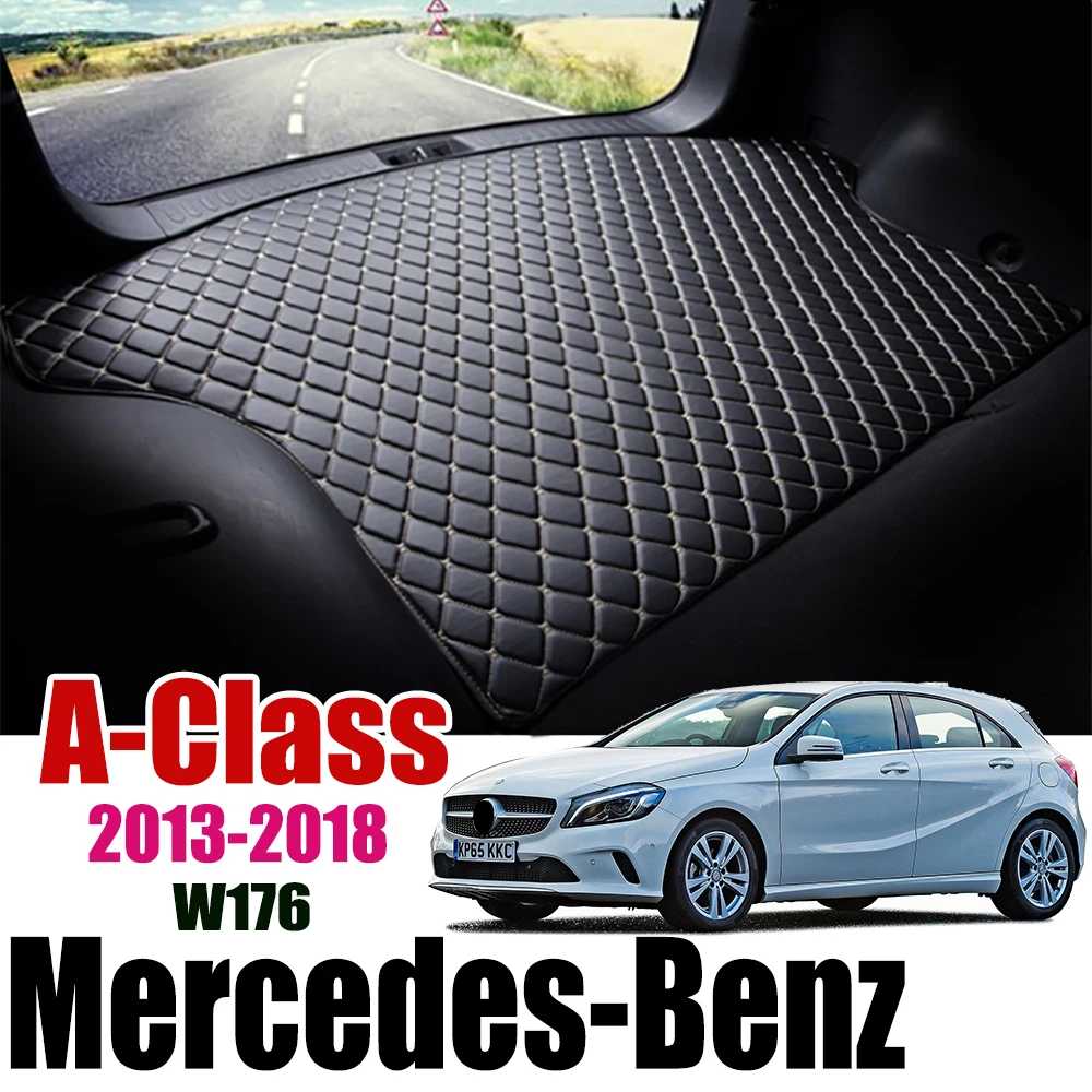 Кожаный коврик для багажника автомобиля Benz Ковер задний грузовой вкладыш Mercedes класс 2013 2018 багажник загрузки