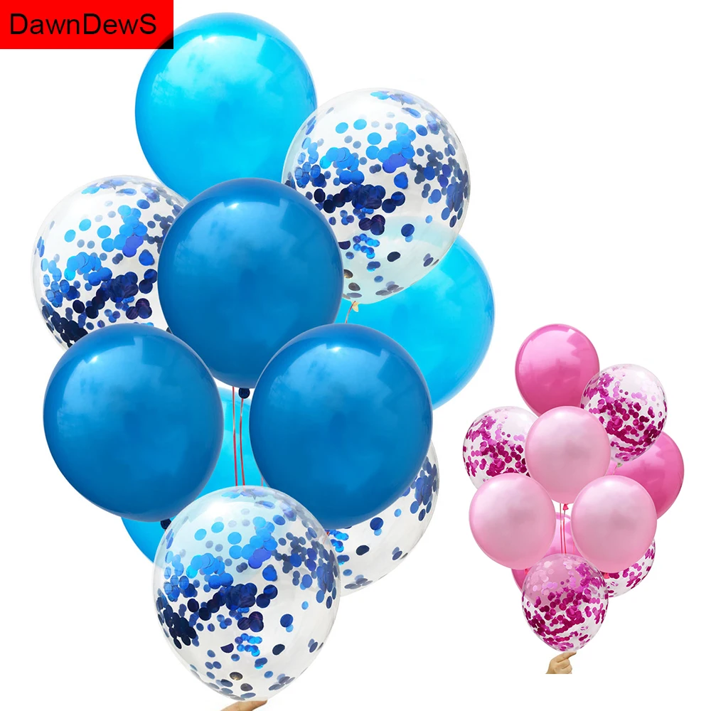 10 шт латексные воздушные шары с конфетти набор Babyshower Baby Shower для мальчиков и