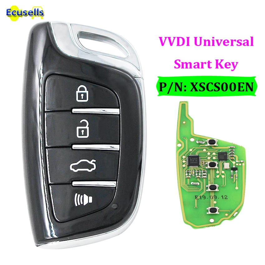 XHORSE VVDI2/VVDI универсальный дистанционный смарт-ключ с функцией приближения XSCS00EN английская версия