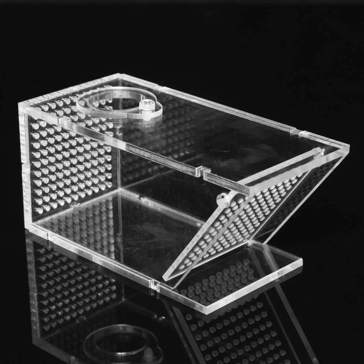 Acrylic Aquarium Shrimps Crabs Trap Box One-way Valve Safe Catch Box Fish Tank Supplies Transparent Acrylic Fishing Boxes Clear