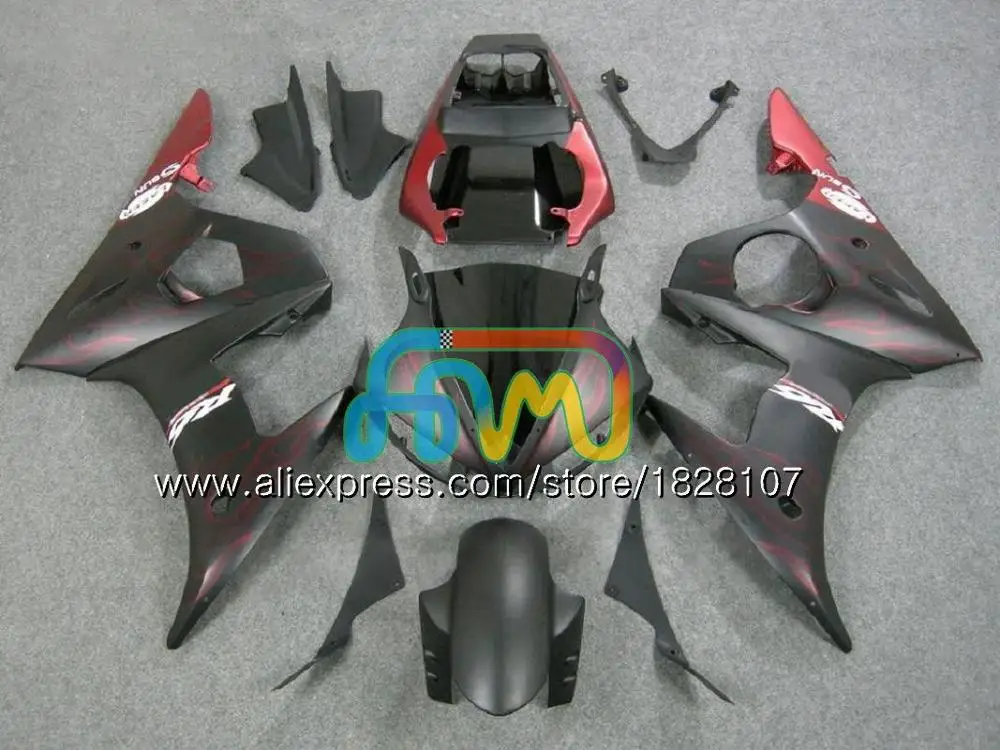 No. 26 Matte color Корпус для YAMAHA YZF600 YZF металлический ярко-красные R6 600CC YZFR6 03 04 05 51BS. 24 YZF 600 R 6 03-05 YZF-600 YZF-R6 2003 2004 2005 обтекатель - Цвет: No. 26 Matte color
