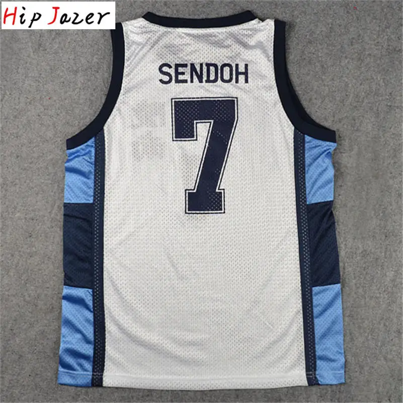 thumbnail image 1 of HipJazer Cosplay Ryonan 7 # Akira Sendoh 13 # FUKUDA 6 # KASHINO 8 # UEKUSA 5 # IKEGAMI camiseta de baloncesto hombres camisetas de baloncesto TOPS, 1 of 5