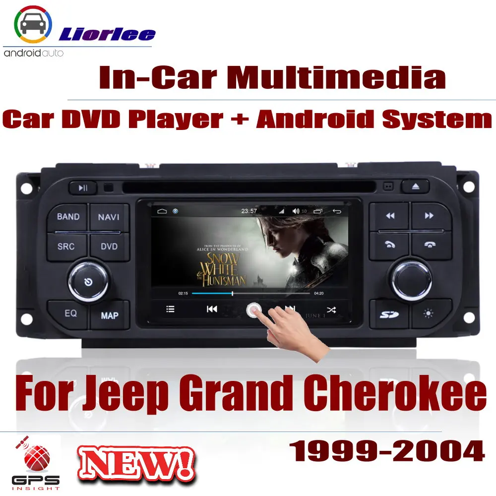 Для Jeep Grand Cherokee 1999 2004 Автомобильная Android gps навигация dvd плеер Радио стереосистема