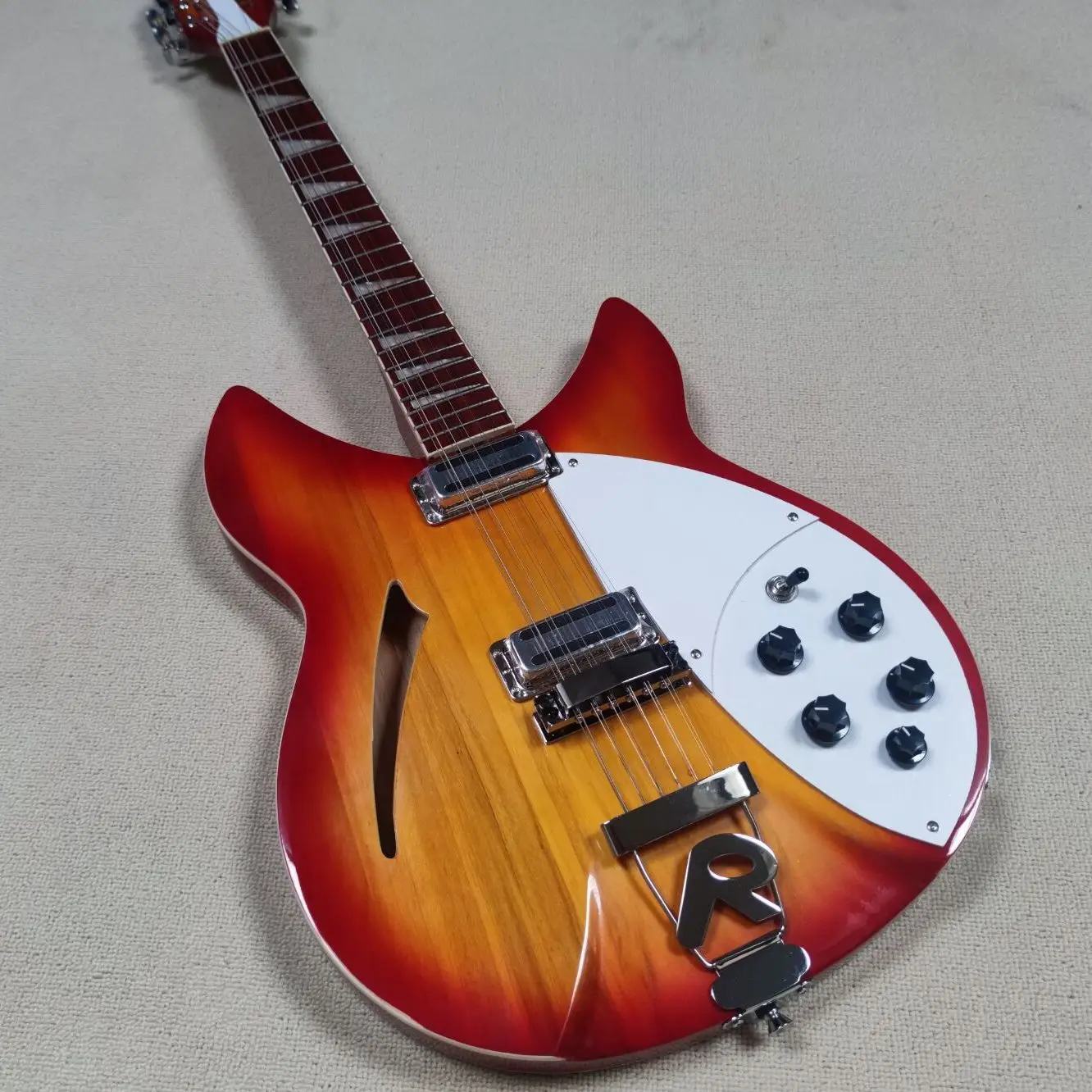 360 / 12 strings maple electric guitar sunset yellow factory free customization | Спорт и развлечения