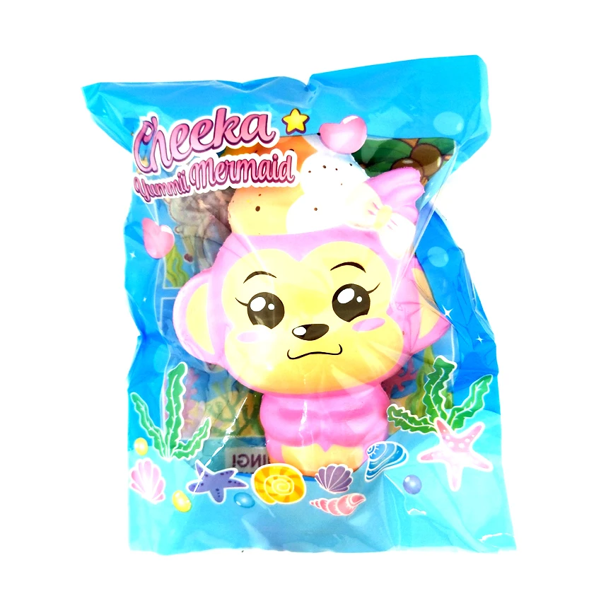 Punimaru мягкая игрушка Очаровательная Женская обезьяна игрушка Русалка медленно поднимающийся крем Ароматизированная игрушка для снятия стресса