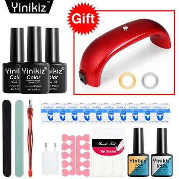 

Manicure Set Includes Nail Polish Sealant Bottom Layer Polished Strips Nail Stick Remover Nail Pack Nail Lamp Manicure Set