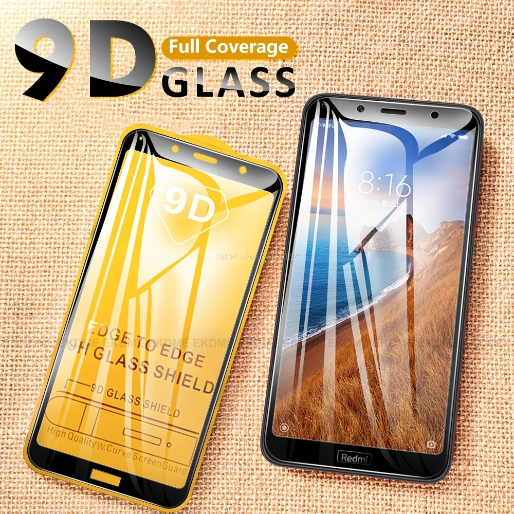 

9D Screen Protector For Redmi 7 7A Note 7 K20 Pro Note 6 Note 5 Pro Full Cover Tempered Glass For Xiaomi CC9 Mi9 SE Mi 9T Pro