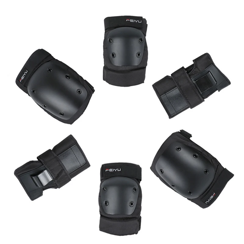 

6PCS Large Size Kids Adults Roller Skating Protective Gear Knee Elbow Support Wrist Guard Protector for Riding Bicycle Sports