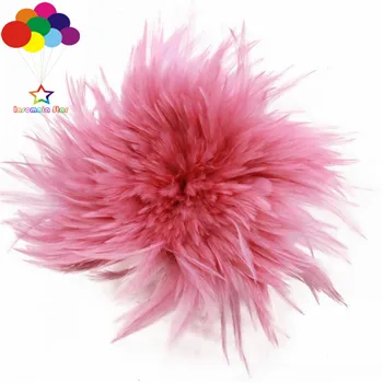 

Wholesale 10-15CM (4-6 inches) natural chicken feather dyed skin pink 800-1000 DIY performance clothing craft earring feather