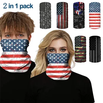 

Elastic Fabric Face Cover Scarf with PM2.5 Filter Protection Uv Dustproof Scarf Ring USA Cycling Mask Scarf Face Cover Unisex