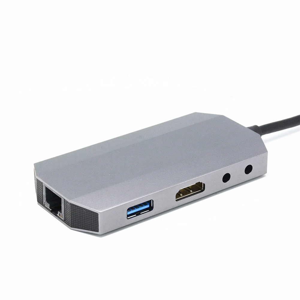 

9 In 1 USB 3.1 Type C Hub 4K HDMI Video HD RJ45 Ethernet SD TF Card Reader Charging Dock LHB99