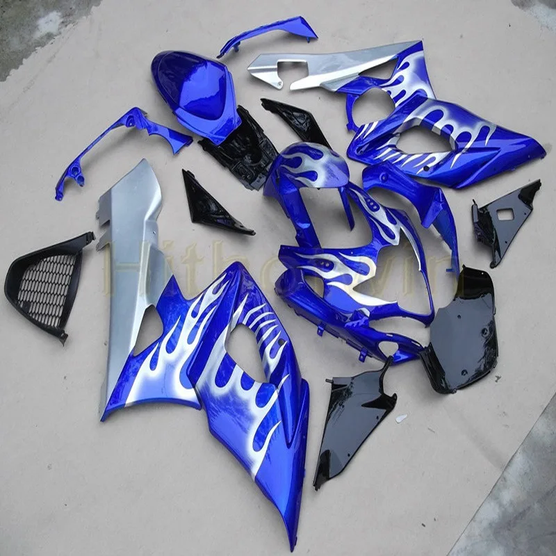 Таможенный обтекатель корпуса мотоцикла для SUZUKI GSX-R1000 2005 2006 K5 GSXR1000 05 06+ 5 подарков+ литьевая форма ABS серебро пламя