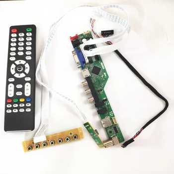 

For B101AW06 V0 V1 V4 HDMI VGA USB AV RF laptop panel WLED LVDS 40Pin 1024*600 10.1" T.V56 display controller drive card DIY kit