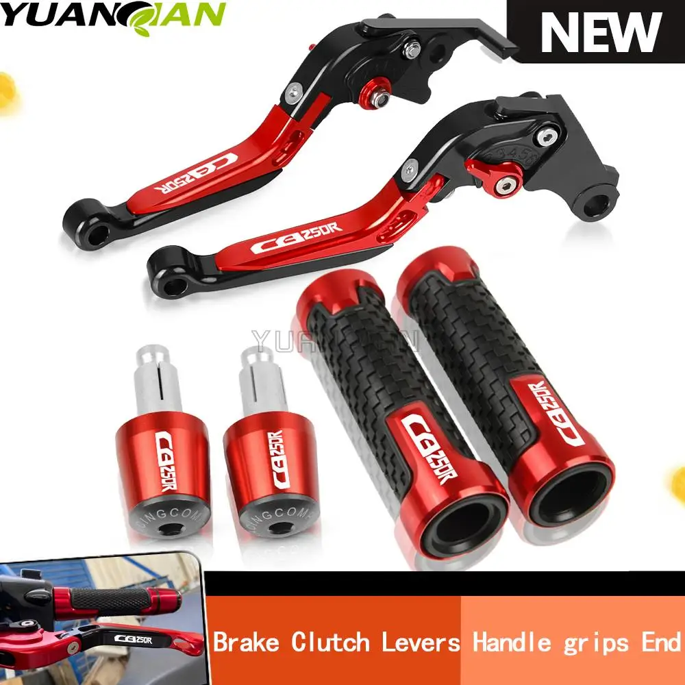 

For HONDA CB250R CB 250R 250 R 2017 2018 2019 Motorcycle Adjustable Foldable Brake Clutch Levers 7/8"Handlebar Handle Grips Ends