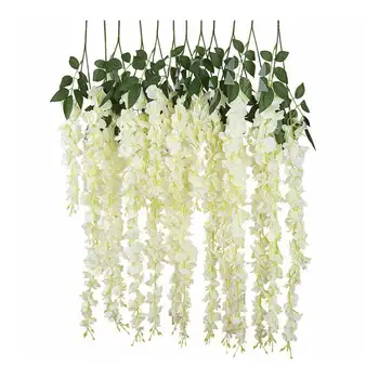

Artificial Wisteria Flower Hydrangea Wisteria Flower String Artificial Vine Simulation Rattan Art Flowers Wedding Party Decor