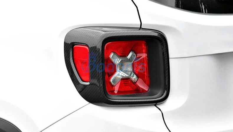 Для Jeep Renegade цветная лампа из углеродного волокна скребок для чистки зеркал дневной свет ручка Внешний декоративный молдинг отделка автомобиля аксессуары для укладки