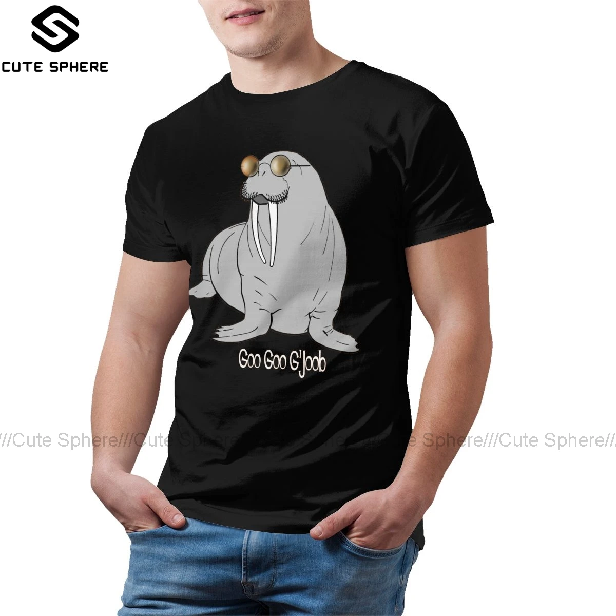 Футболка с принтом John Lennon мини-футболка коротким рукавом I Am The Walrus Мужская