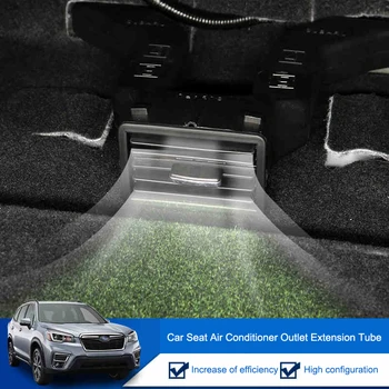 

QHCP Car Back Seat Air Conditioning Outlet Tube Extension Blinds Plastic Black Fit For Subaru Forester 2019 Interior Accessories