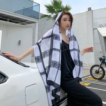 

Spring And Autumn New Style Elegant Refreshing Scarf Women Long Print Shawl Fashion Trend Sweet Warm Scarf