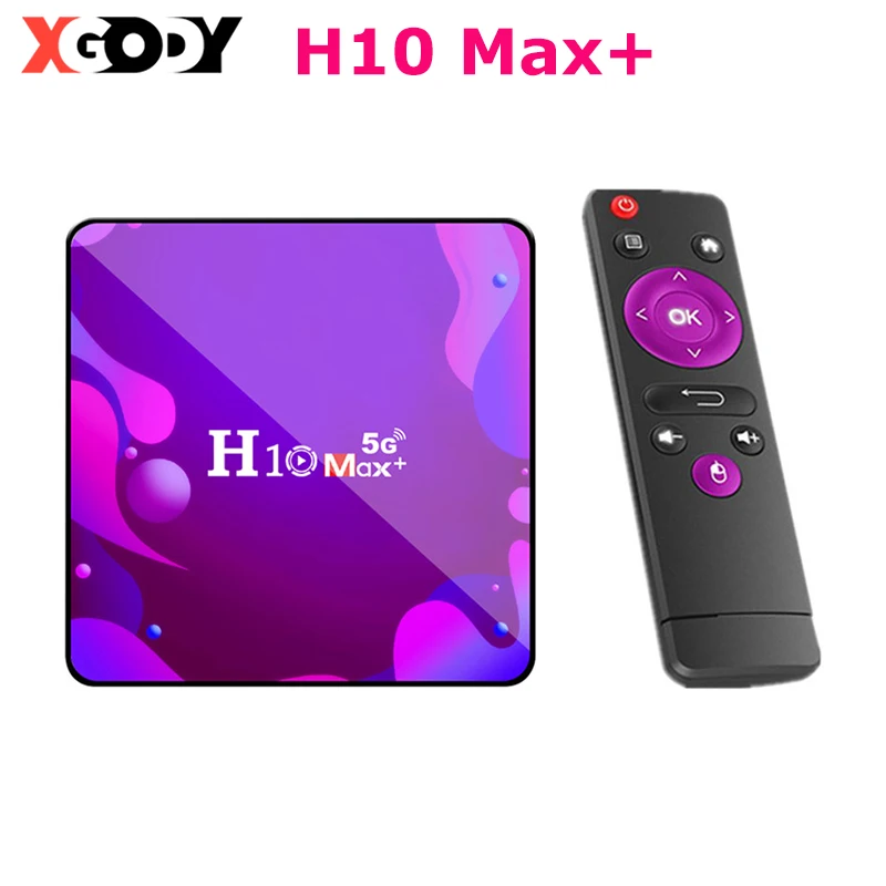 XGODY H10 Max plus 4k HD ТВ коробка 2 4 и 5G Вай-Фай HDMI 0 Android 10 Media Player H313 ядра Гб оперативной