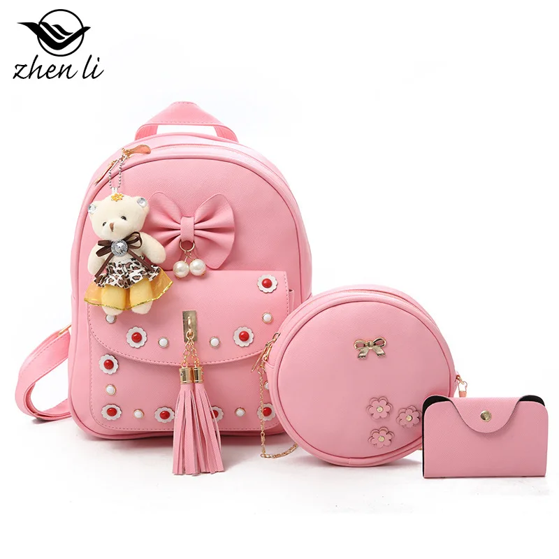 

Women Casual Women Backpack PU Leather School Backpack For Teenager Girls Travel Backpack Vintage Solid Shoulder Bags
