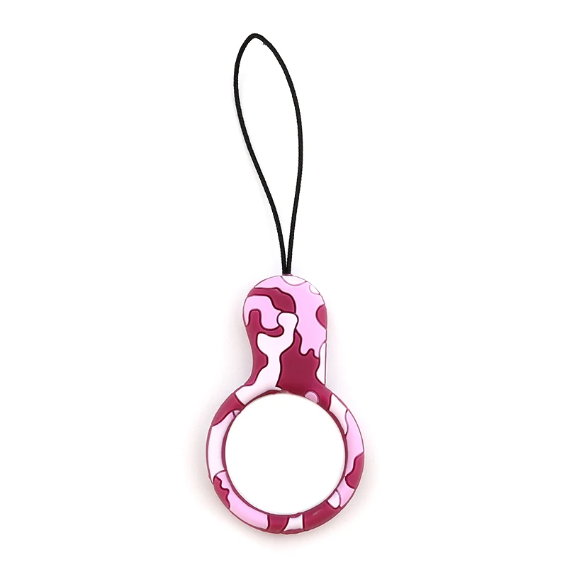 Жёлтый / золотой Камуфляжный стиль Силиконовое кольцо управление органайзер для телефона IPhone samsung камера GoPro USB накопители ремешок брелоки ремешки - Цвет: Жёлтый / золотой
