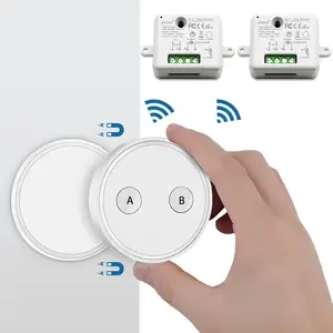 Remote Control Wireless Light Switch with Tiny Relay Module 2500W Magnetic Wall  Switch or Be Portable 200m Range Easy to Install - AliExpress