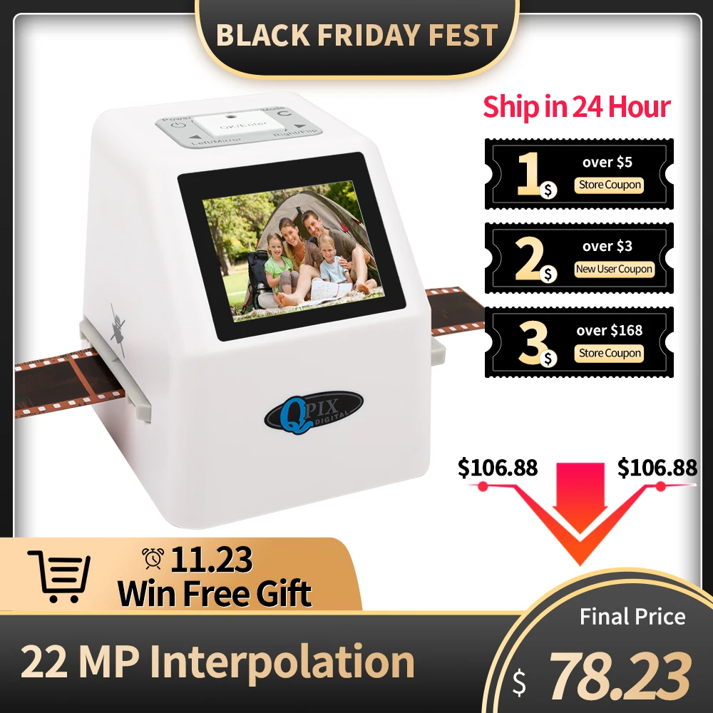 High Resolution 22 MP 35mm Negative Film Scanner