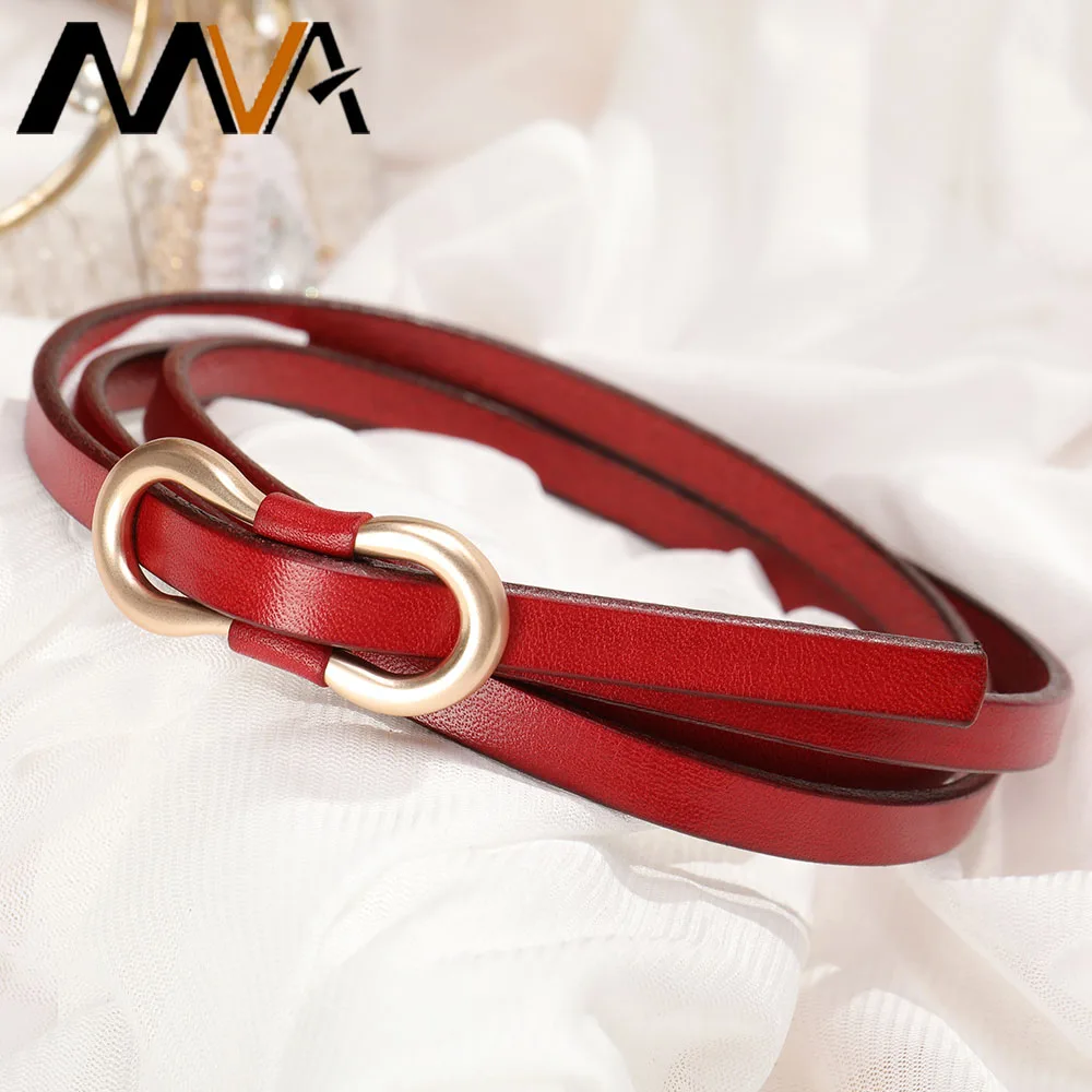 

MVA Women Waist Belts Ladies Fashion Belt For Dress Women's Genuine Leather Belt Luxury Designer Belts Alloy Buckle Female New