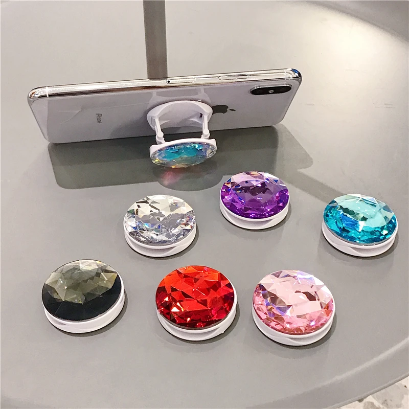 Разъем Bling Diamond кольцо-держатель для пальца кронштейн универсальный ручной держатель для телефона для IPhone huawei Air Bag сотовый кронштейн Стенд