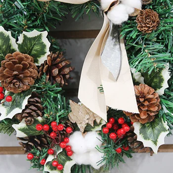 

30CM Wreath Christmas Decor Garland Ornament Shopping Mall Hotel Family