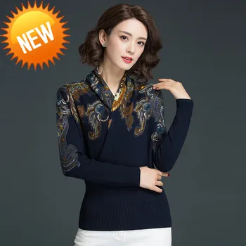 

Sweater women Autumn Winter Fashion High quality Casual Sweaters Women Jumper Pullovers Long sleeve Printed sweater