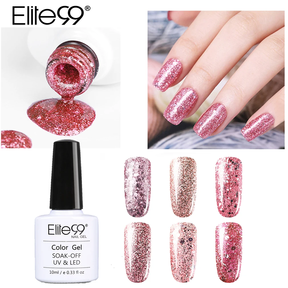 Elite99 Gel Nail Polish Soak Off 10ml UV and LED - NU008