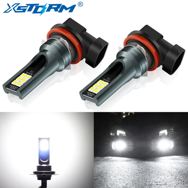 2Pcs H8 H11 LED Bulb H16 JP 9005 HB3 9006 HB4 Led Lamp Super Bright Car Fog Lights Day Driving Running Light 12V 6000K White 1