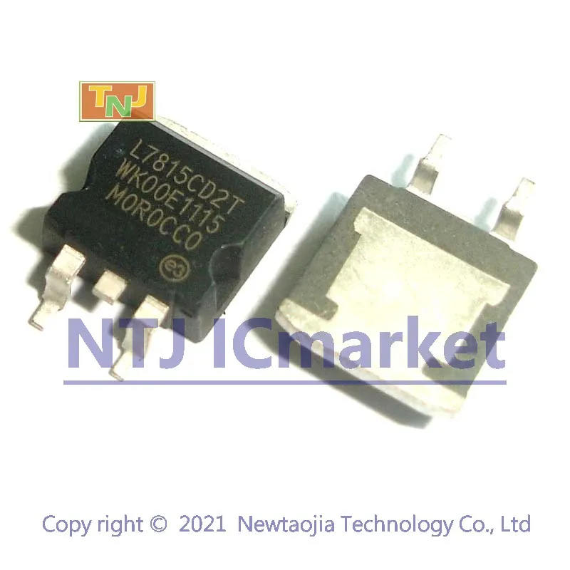 50 PCS L7815CD2T TO-263 L7815C2T LM7815 7815 15V SMD POSITIVE VOLTAGE REGULATORS | Электронные компоненты и