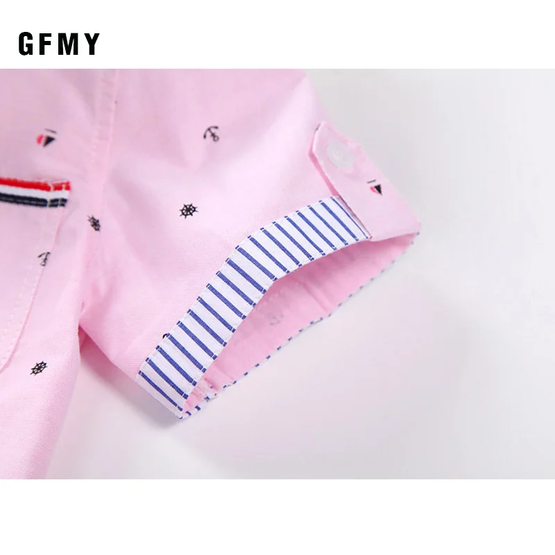 Boys Cotton Short-Sleeve Shirt 4