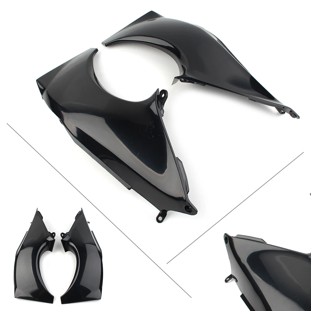 

Left& Right Motorcycle Air Duct Tube Cover Fairing Cowl for Kawasaki Ninja ZX12R ZX 12R 2000 2001 Unpainted Black Plastic 2Pcs