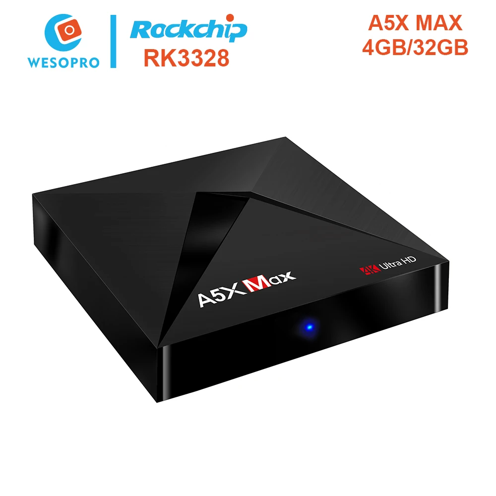 A5X MAX Android 9,0 tv Box 4 ГБ 32 ГБ Поддержка Европейский, арабский, французский, итальянский немецкий, испанский голландский, Польша, Бельгия, Великобритания, США IP tv M3U