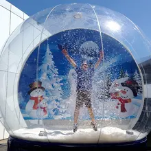 Гигантский надувной Рождественский Снежный шар, фотостенд, Прокат