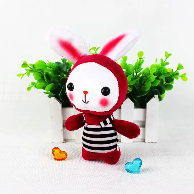 Мягкая игрушка подвеска Кролик Кукла корейский стиль супер Мэн мультфильм кролик 12 сантиметров многоцветный