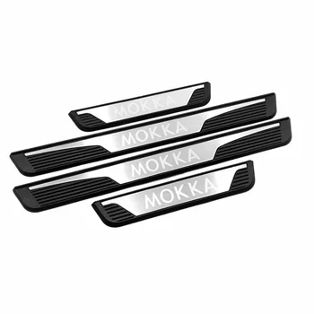 

For Vauxhall Opel Mokka X 2013-2016 2017 2018 2019 Door Sill Cover Scuff Plate Guard Pedal Protector Trims Car Styling Accessory