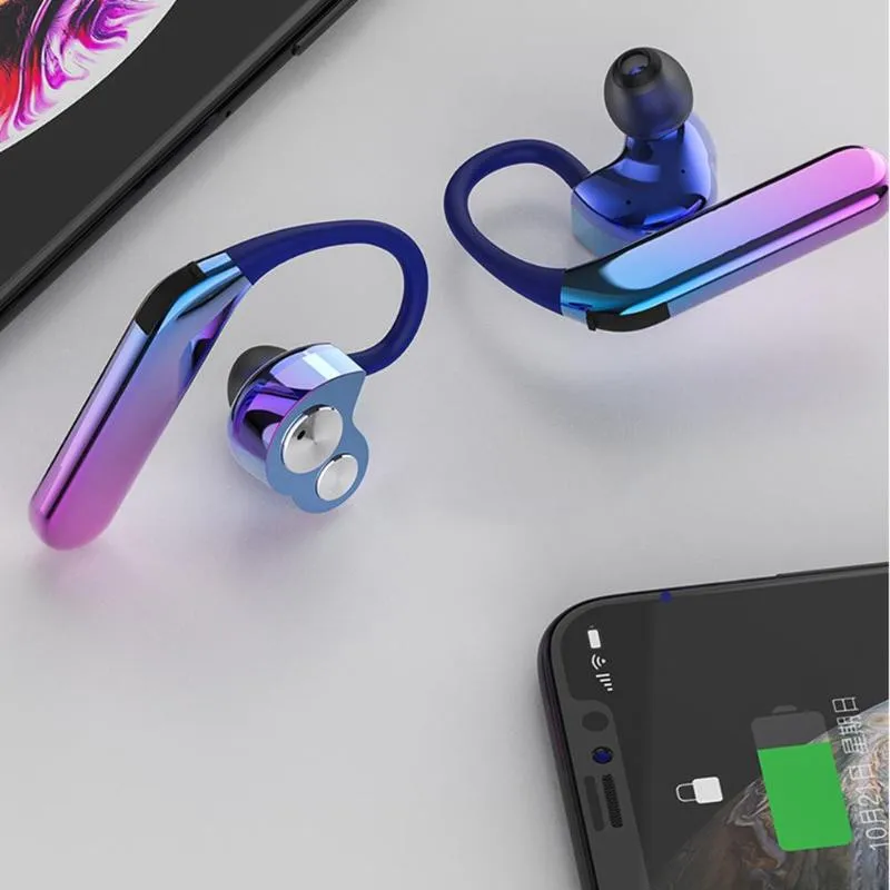 X6 TWS Bluetooth наушники с двойной движущейся катушкой IPX7 водонепроницаемый Заушник с микрофоном True willess Mini HIFI наушники для Android IPhone