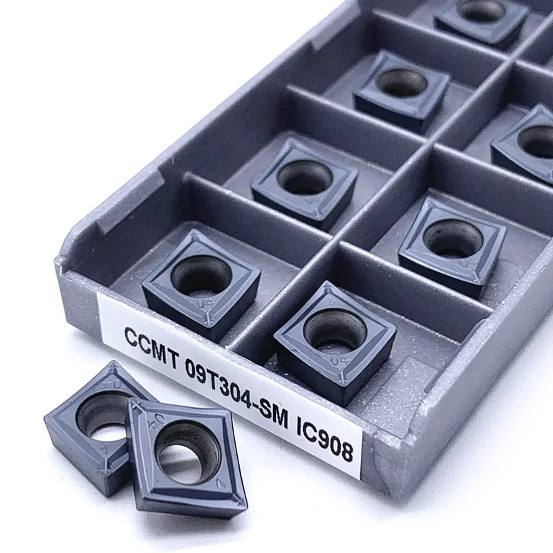 Твердосплавная вставка CCMT09T304 CCMT09T308 SM IC907 IC908 токарный инструмент CCMT 09T304 09T308
