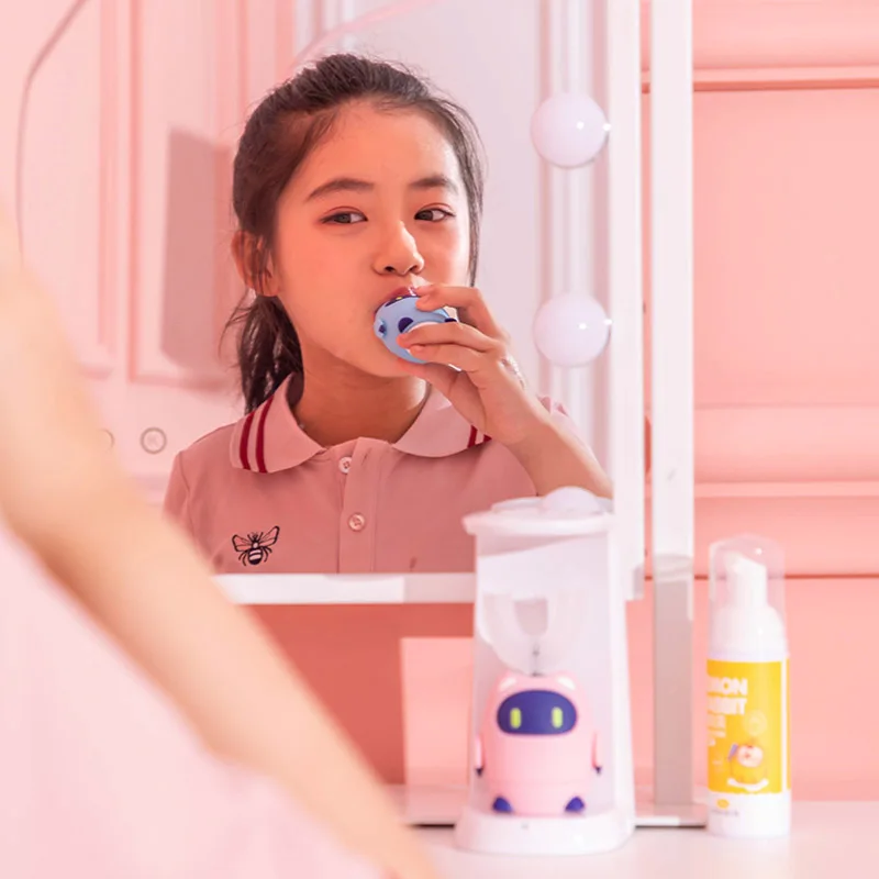 360 degree U shaped smart sonic electric toothbrush for kids wall-mounted rechargeable children waterproof automatic tooth brush 360 degree U shaped smart sonic electric toothbrush for kids wall-mounted rechargeable children waterproof automatic tooth brush