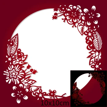 

100*100mm Middle Hollow New Metal Cutting Dies for 2020 Scrapbook Paper Decoration Template Embossing DIY Paper New Card Craft