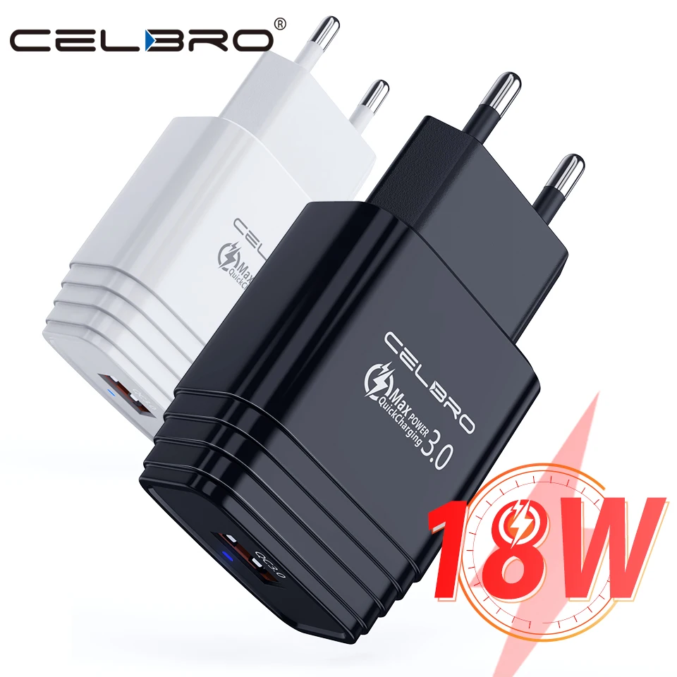 18 Вт портативное зарядное устройство Quick Charge 3,0 USB зарядное устройство для телефона светодиодный QC3.0 быстрое зарядное устройство для iPhone 11 Xiaomi samsung S10