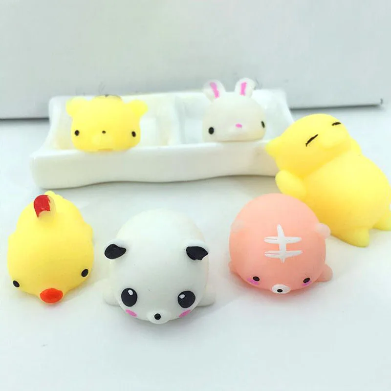 

10Pcs Soft Kawaii TPR Stress Relief Toy Dilicate Slow Rising Trick Squishy Mushy Squeeze Toys For Children Gift