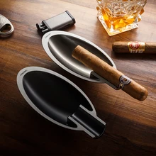 LUBINSKI мини стильная металлическая Пепельница карманная портативная сигарета пепельница для путешествий аксессуары для сигар